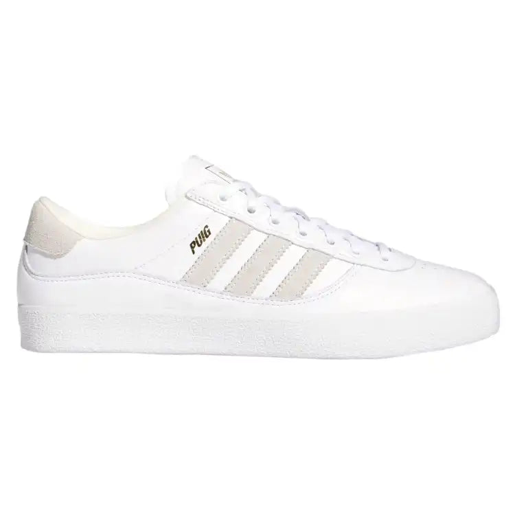 Scarpa White Leather Adidas Puig Indoor