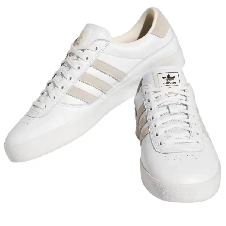Scarpa White Leather Adidas Puig Indoor