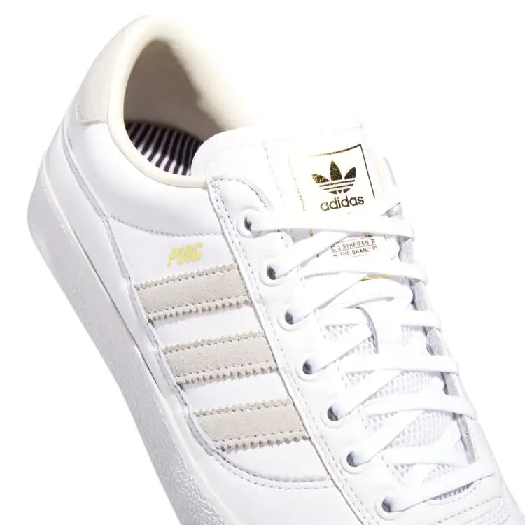 Scarpa White Leather Adidas Puig Indoor