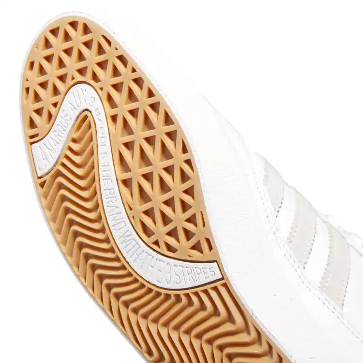 Scarpa White Leather Adidas Puig Indoor