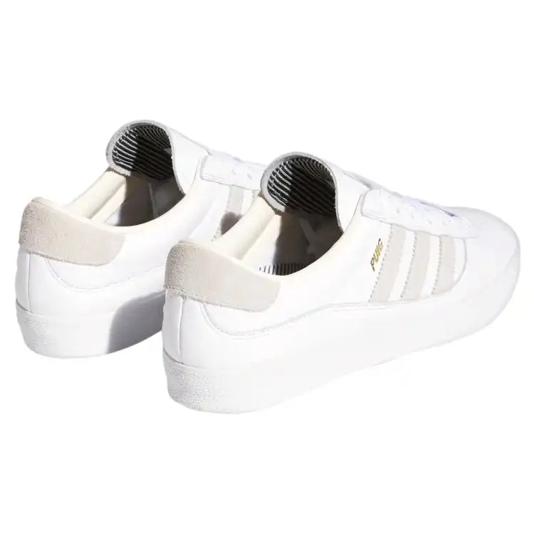 Scarpa White Leather Adidas Puig Indoor