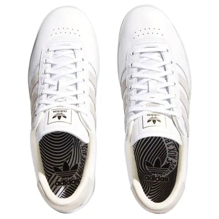 Scarpa White Leather Adidas Puig Indoor