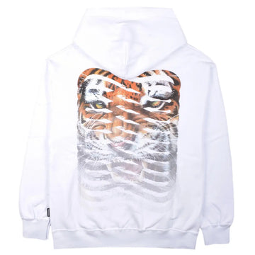 Propaganda Felpa Ribs Tiger Hoodie White