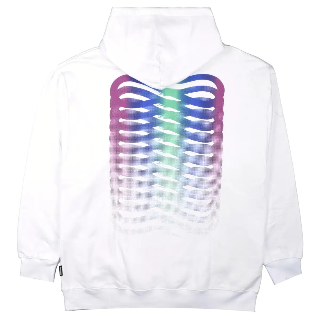Felpa Propaganda Ribs Gradient White Hoodie