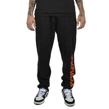 Pantalone Propaganda Logo Vertical Sweat Black