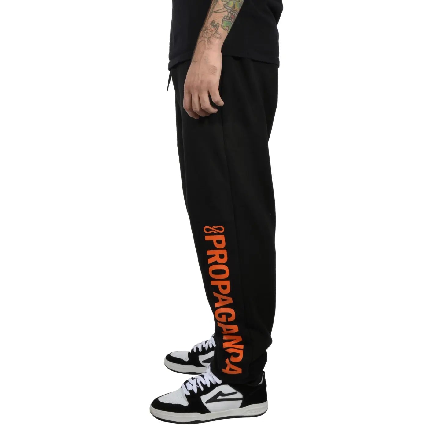 Pantalone Propaganda Logo Vertical Sweat Black