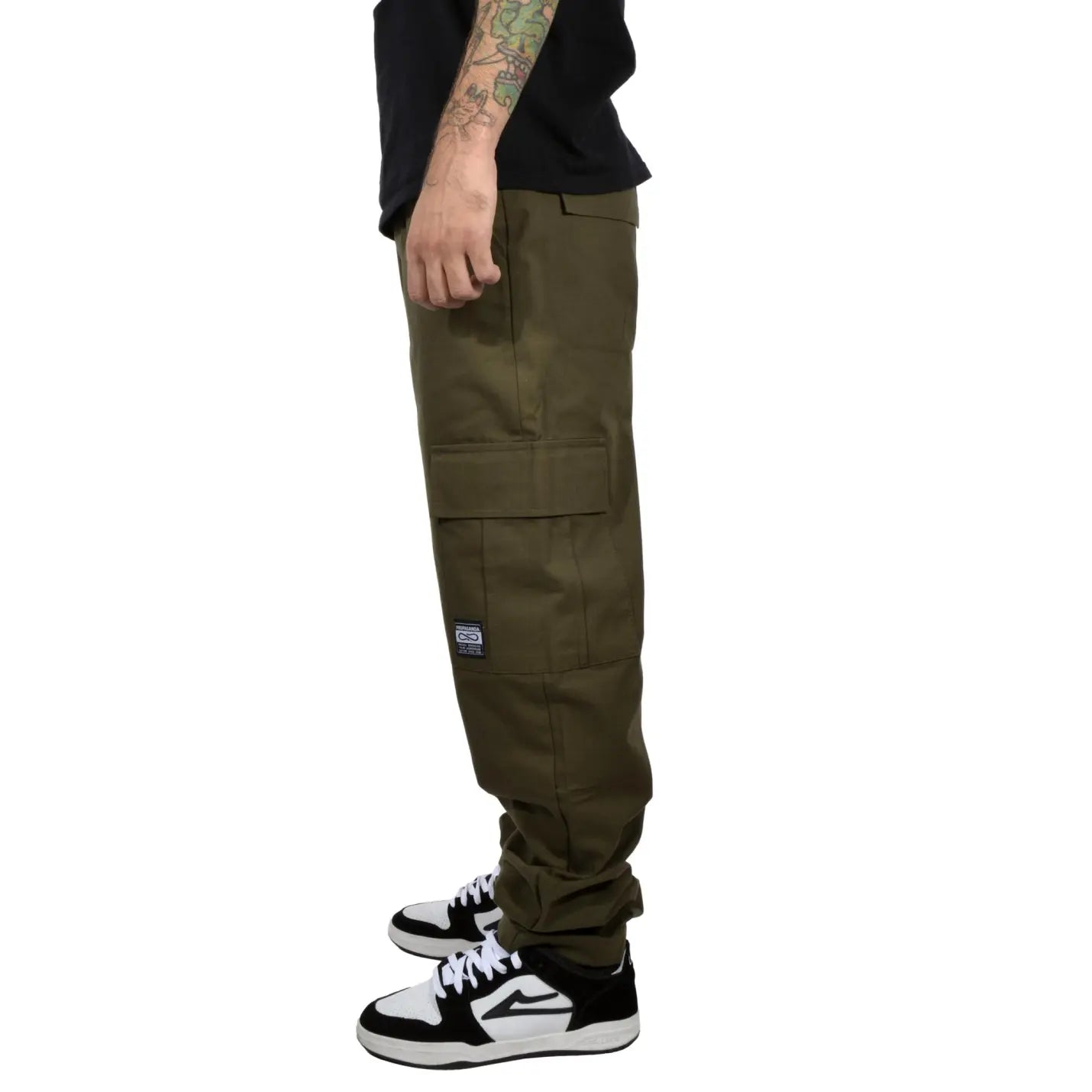 Propaganda Pantalone Fatique Label Pant Green