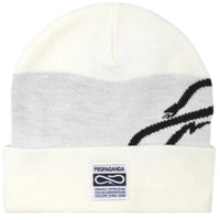 Propaganda Beanie Logo Spin Black White
