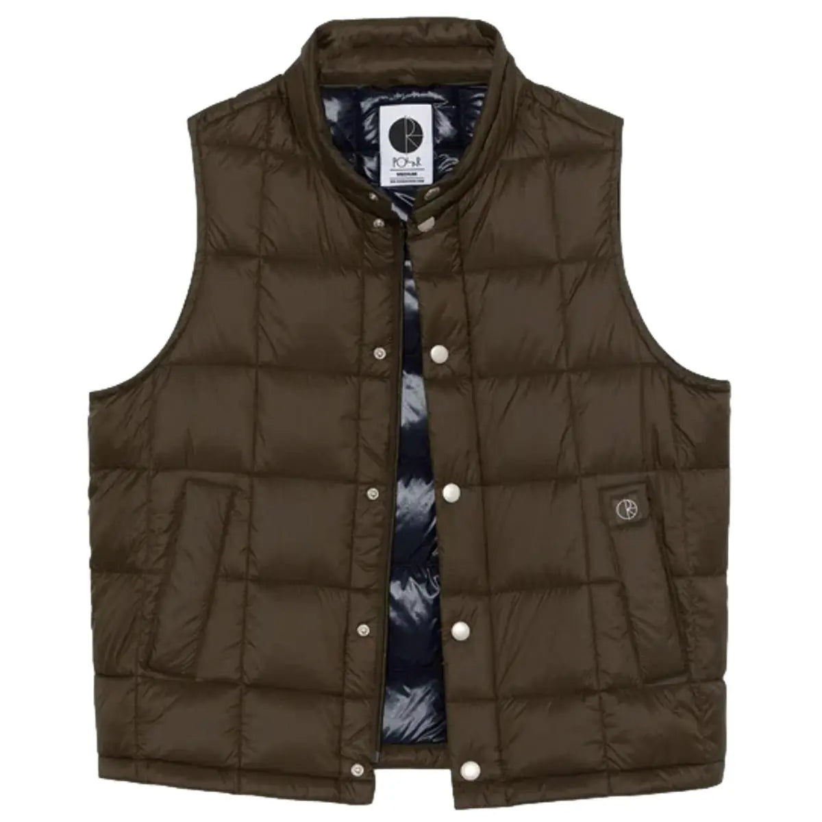 piumino polar skate vest light eight puffer brown