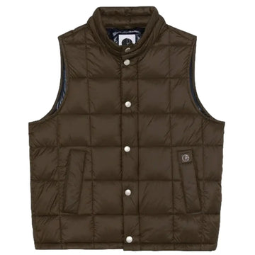 piumino polar skate vest light eight puffer brown