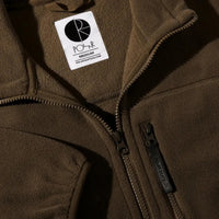 polar skate fleece basic jacket brown