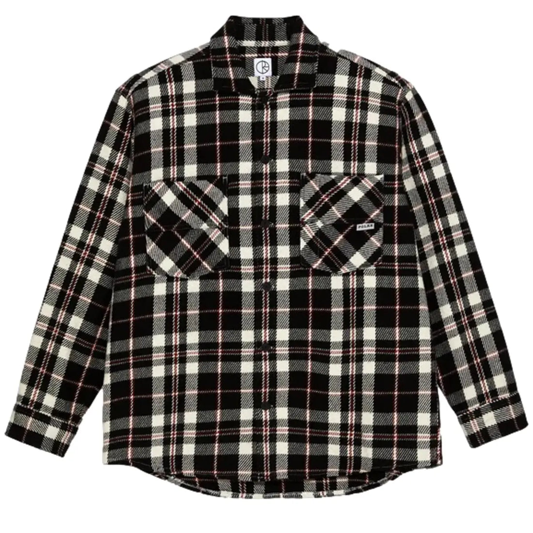 Big boy overshirt flannel red white black