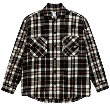Big boy overshirt flannel red white black