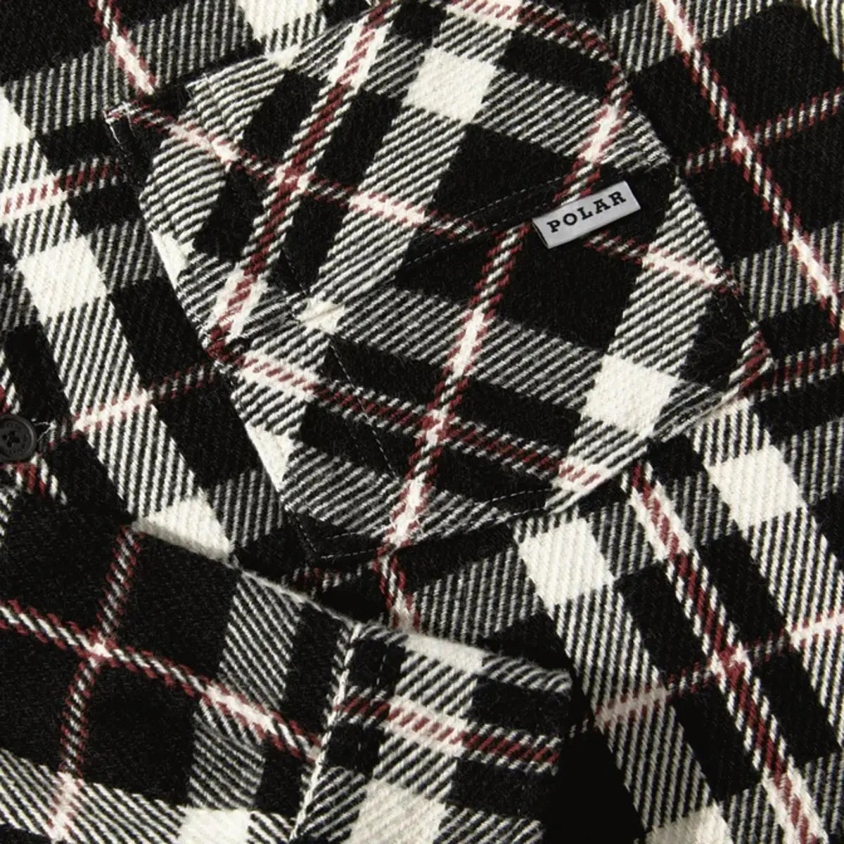 Big boy overshirt flannel red white black