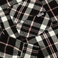 Big boy overshirt flannel red white black