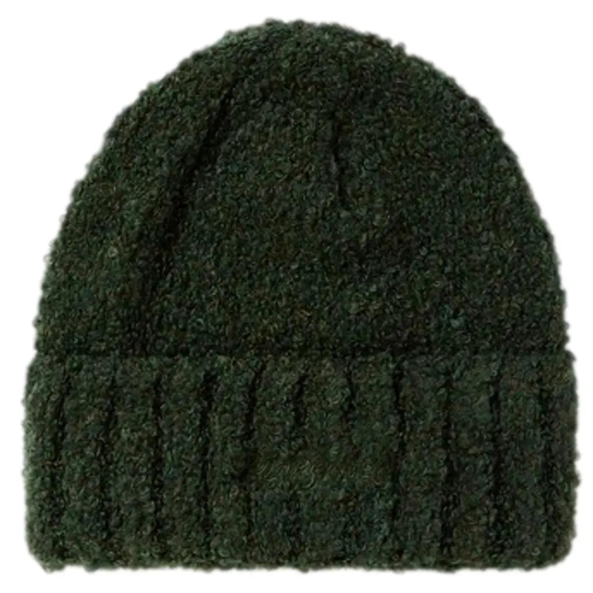Polar Fluffy Dark Green Beanie