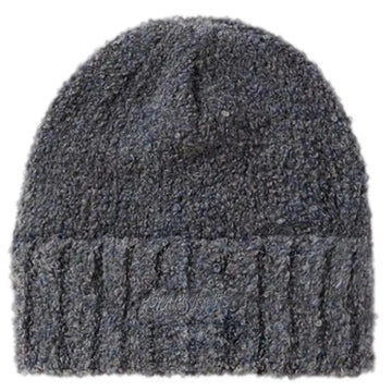 Polar Fluffy Grey Blue Beanie