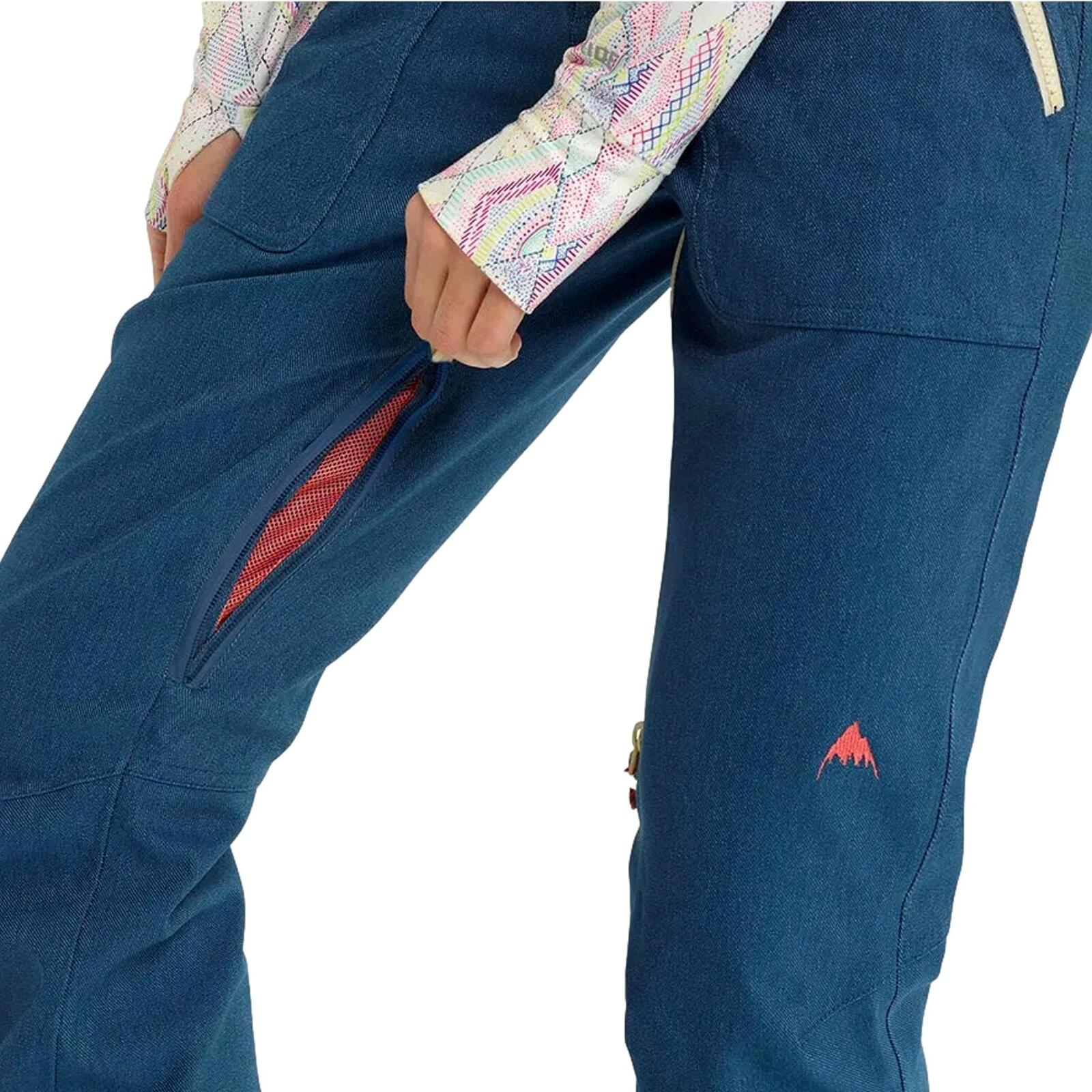 Burton Wb Vida Str Light Denim Pantaloni Snow Donna