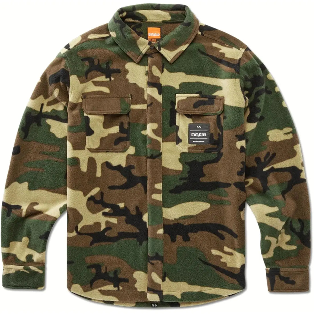 Thirty two camo rest stop shirt pile