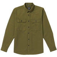 VOLCOM STONE BENCHMARK LONG SLEEVE SHIRT EXPEDITION GREEN