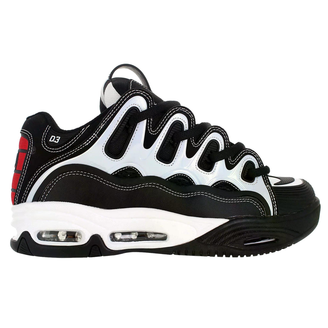 Osiris D3 2001 Black White Red