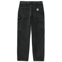 SINGLE KNEE PANT CARHARTT BLACK DENIM STONE WASHED