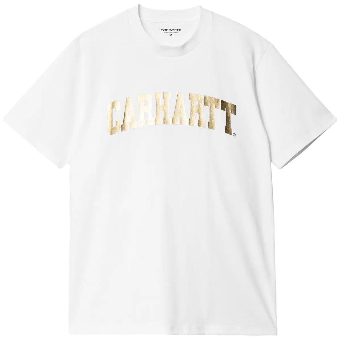 CARHARTT WIP T-SHIRT UNIVERSITY WHITE GOLD