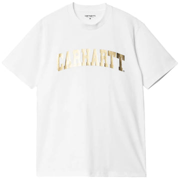 CARHARTT WIP T-SHIRT UNIVERSITY WHITE GOLD