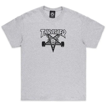 Thrasher t-shirt skate goat grey
