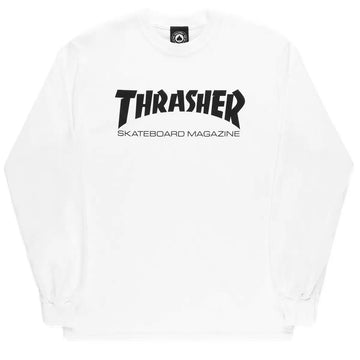 Thrasher Skate Mag Longsleeve White