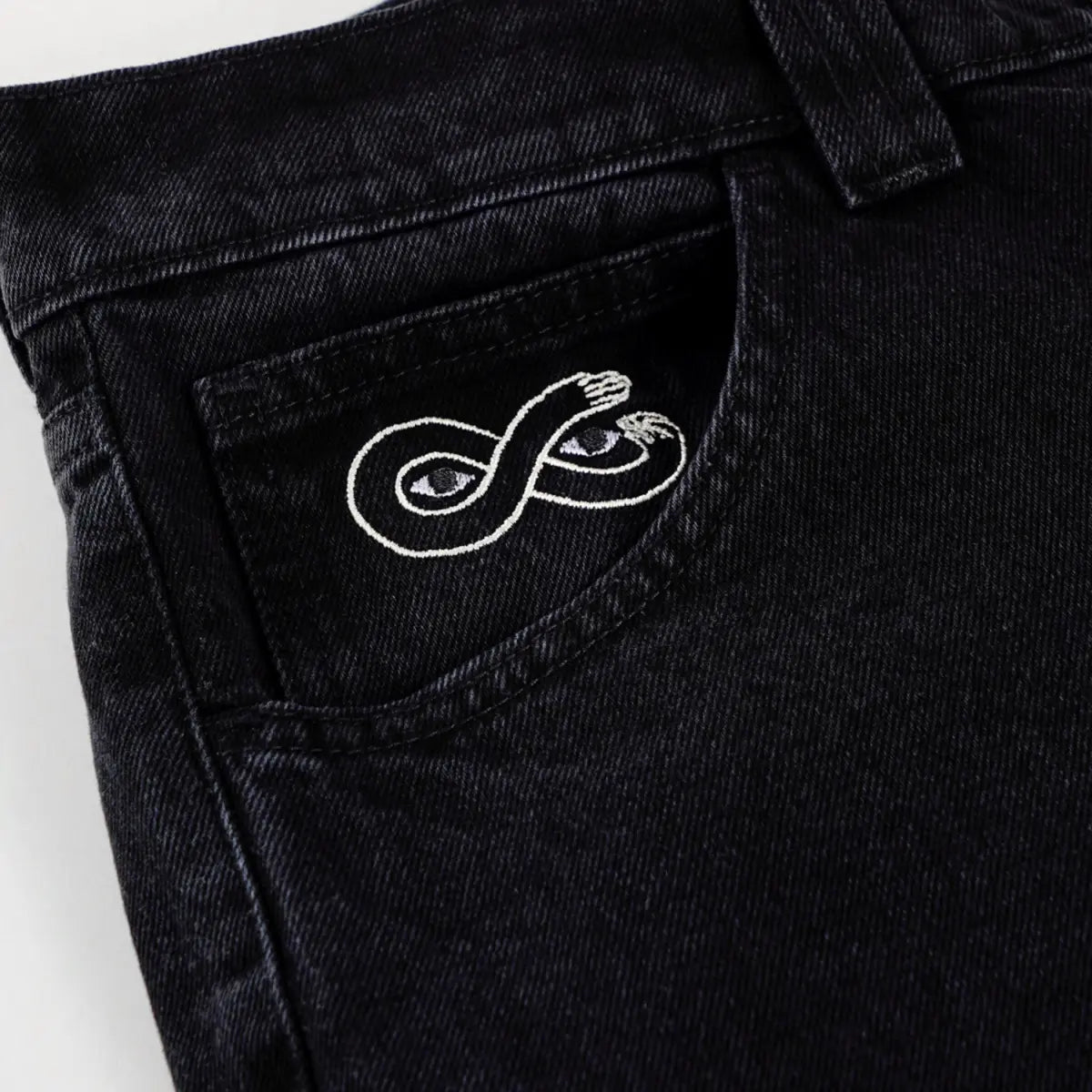 og pants denim black magenta
