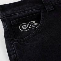 og pants denim black magenta