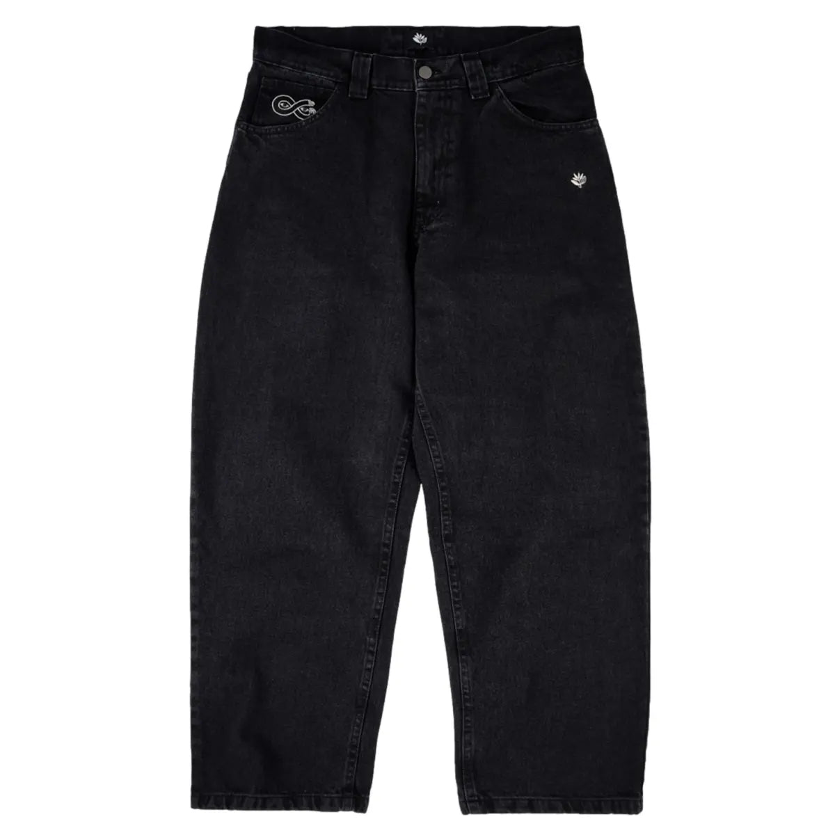 og pants denim black magenta