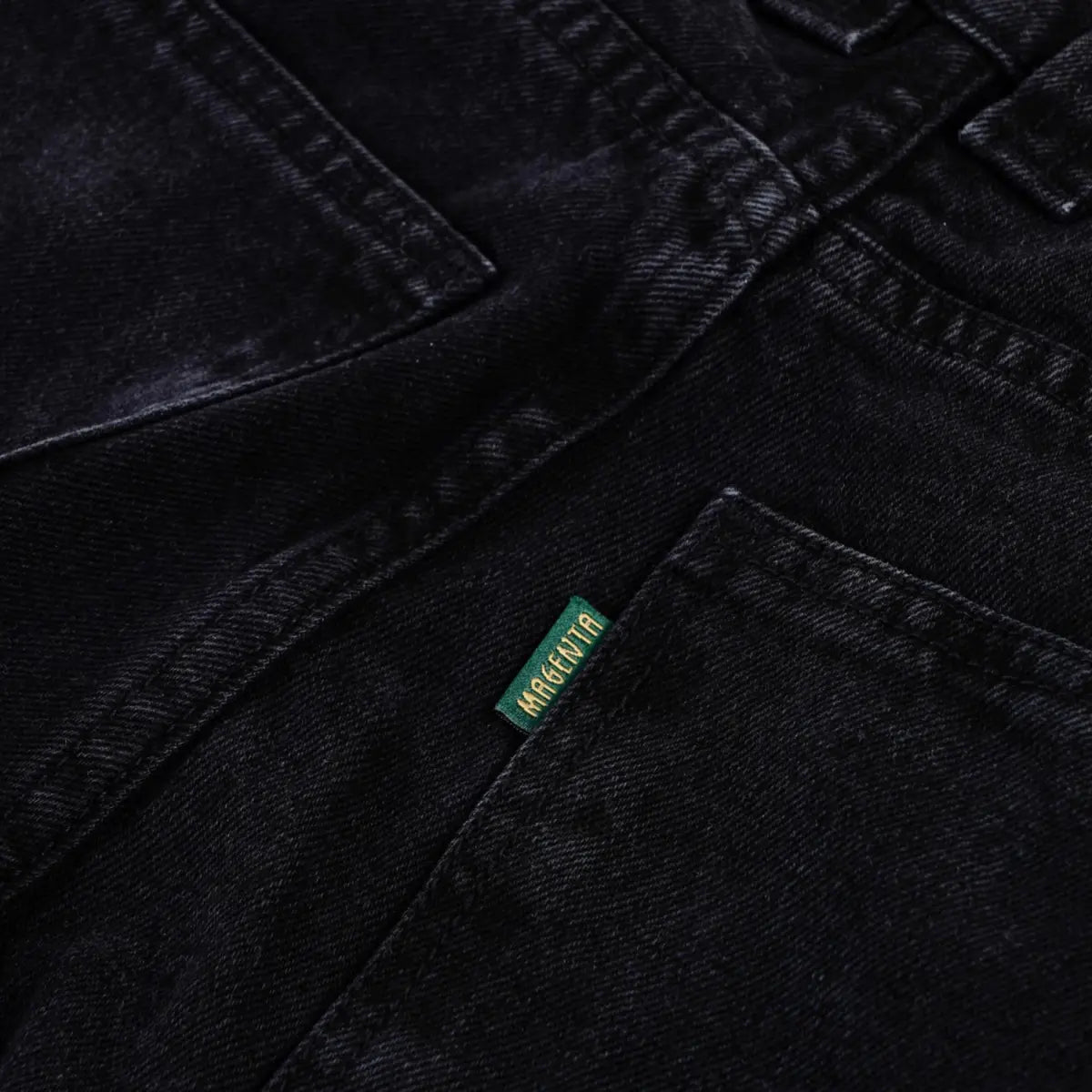 og pants denim black magenta