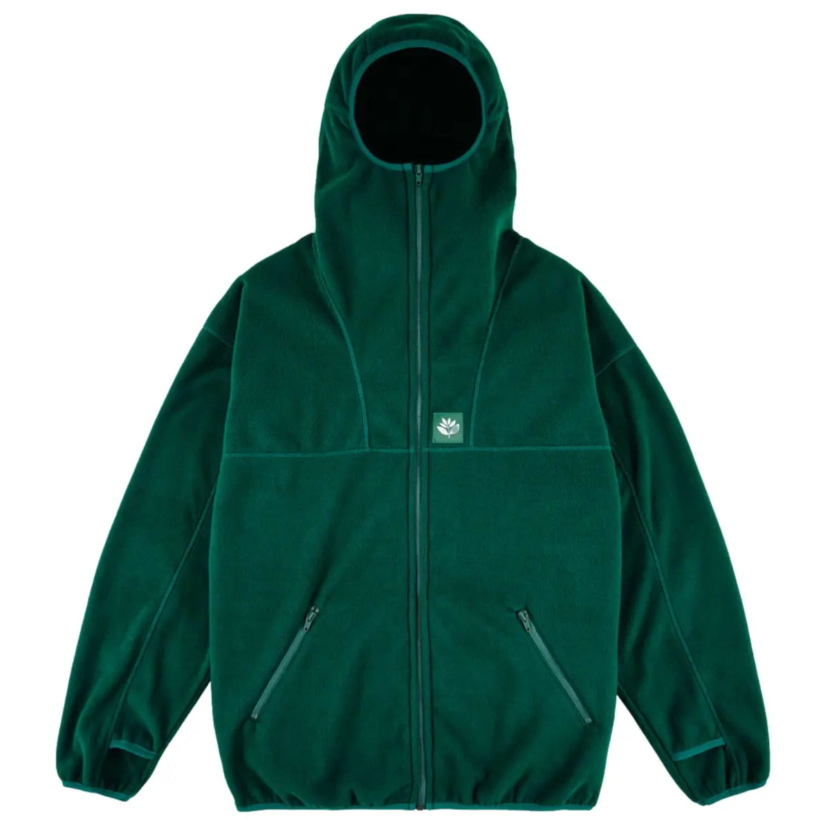 Antartic zipped hoodie green magenta