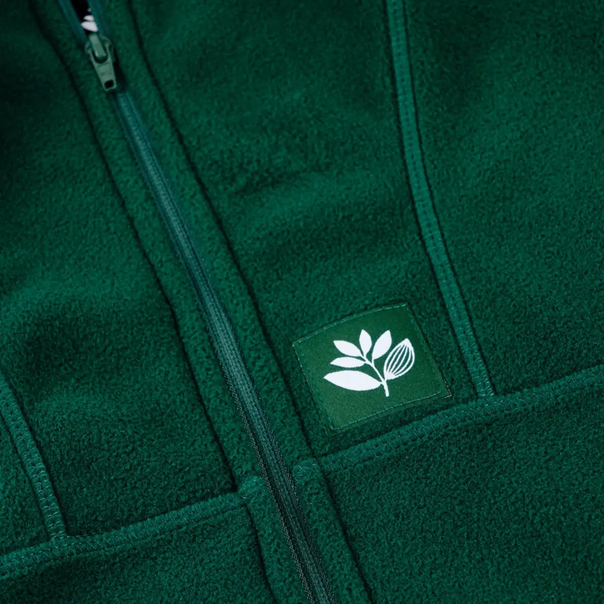 Antartic zipped hoodie green magenta