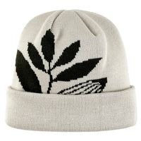 white plantasia knit beanie