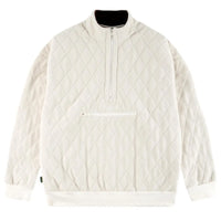 magenta lunar quilted highneck natural sweater