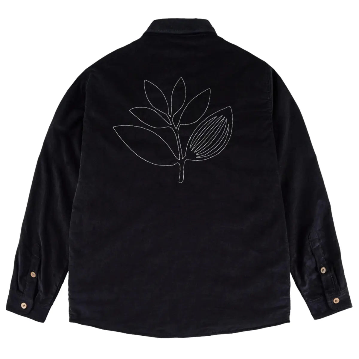 rover cord overshirt black magenta
