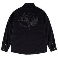 rover cord overshirt black magenta