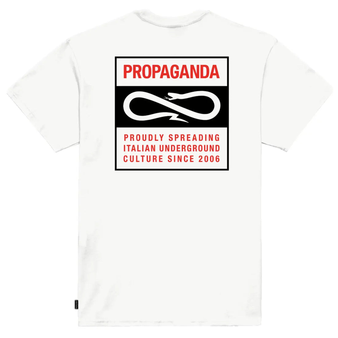 PROPAGANDA T SHIRT LABEL WHITE