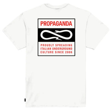 PROPAGANDA T SHIRT LABEL WHITE