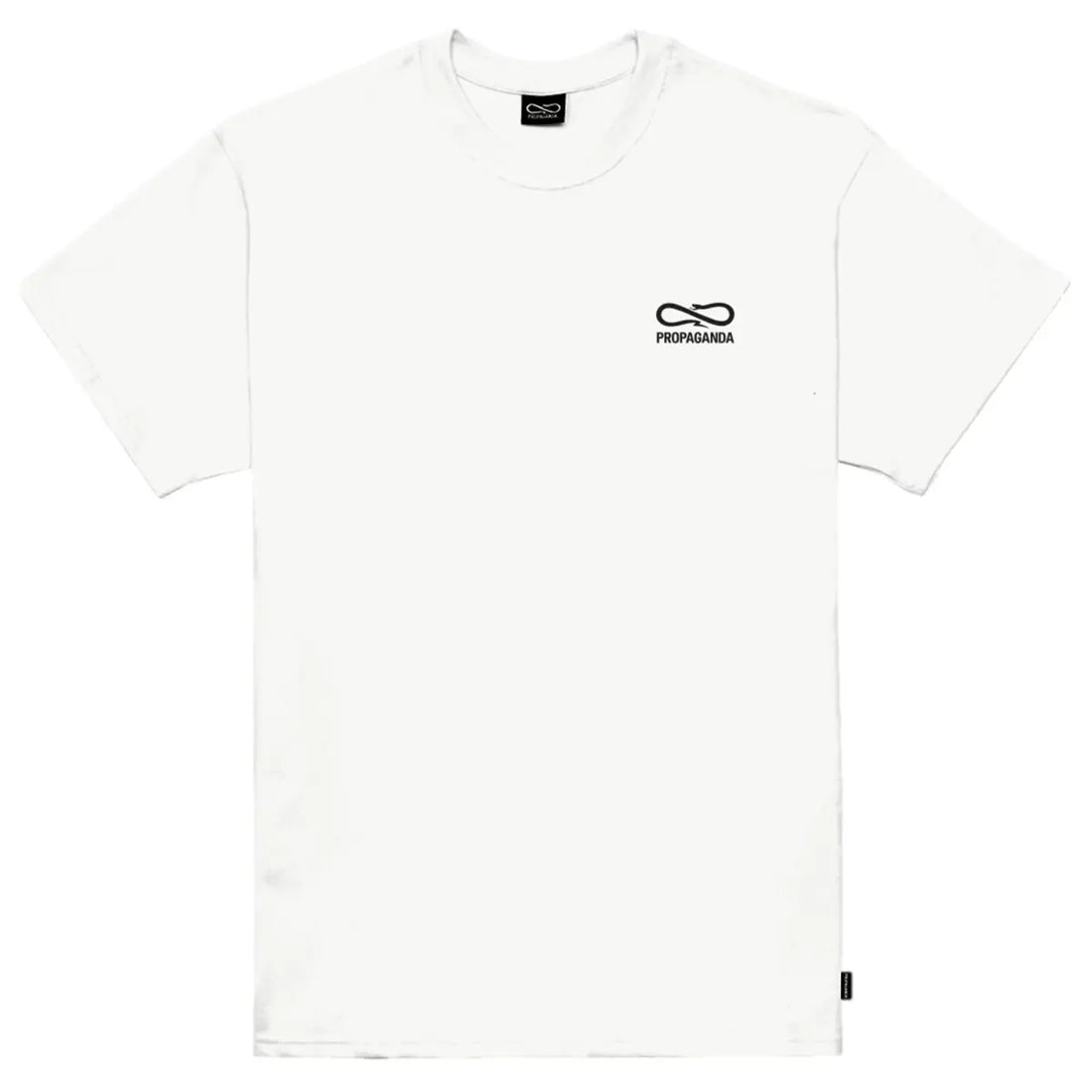 PROPAGANDA T-SHIRT WHITE EMBROIDERY