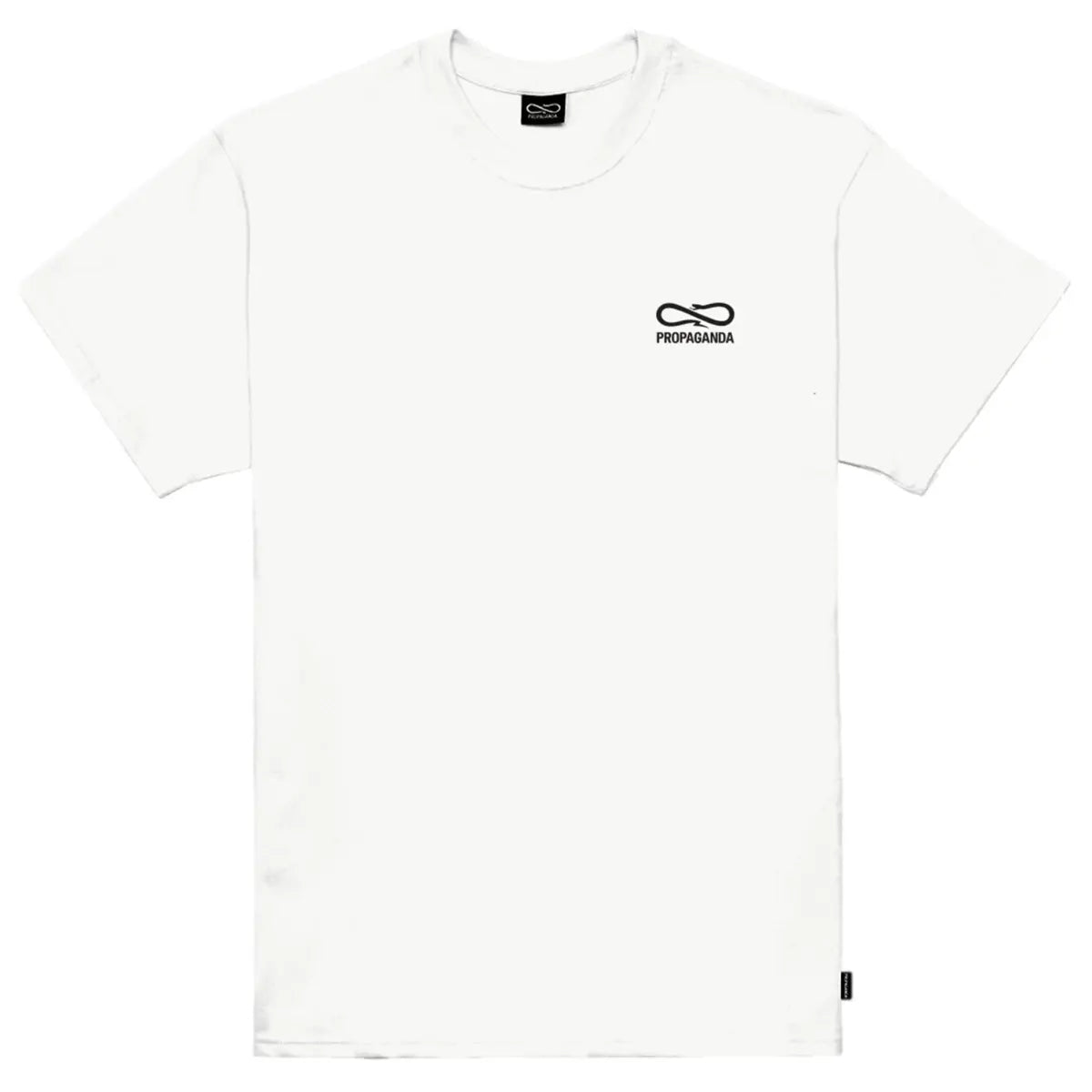 PROPAGANDA T-SHIRT WHITE EMBROIDERY