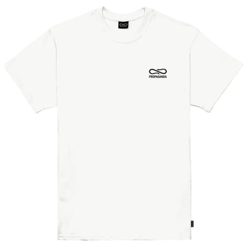 PROPAGANDA T-SHIRT WHITE EMBROIDERY