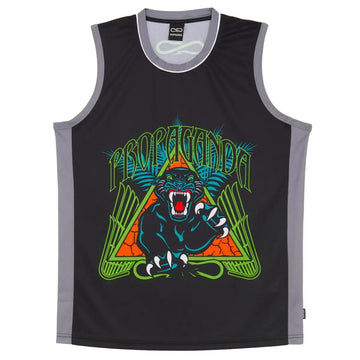 PROPAGANDA TRIANGLE PANTHER BASKET SHIRT BLACK