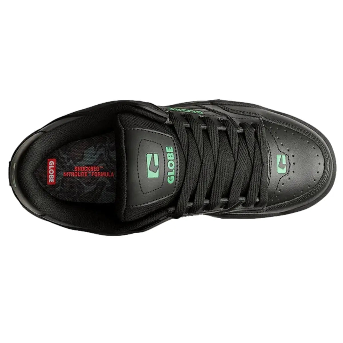 GLOBE TILT SHOES BLACK GREEN MOSAIC