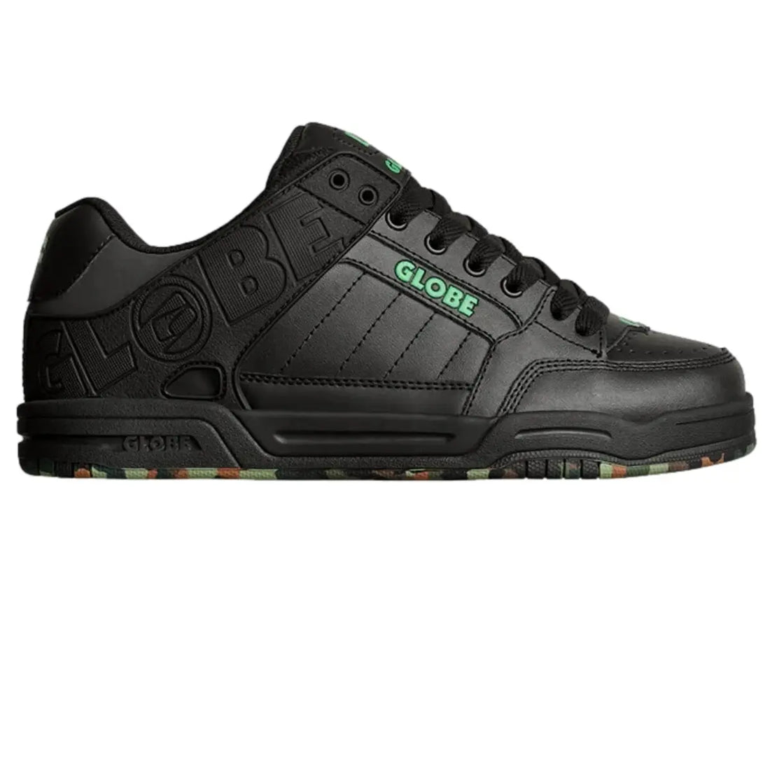 GLOBE TILT SHOES BLACK GREEN MOSAIC