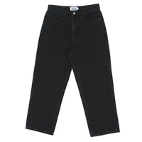 OP1UM DENIM BAGGY DARK BLACK PANTS