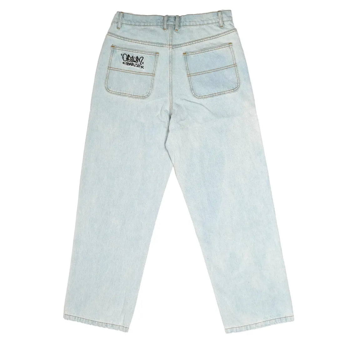 Op1UM DENIM BAGGY PANTS CLEAR BLUE